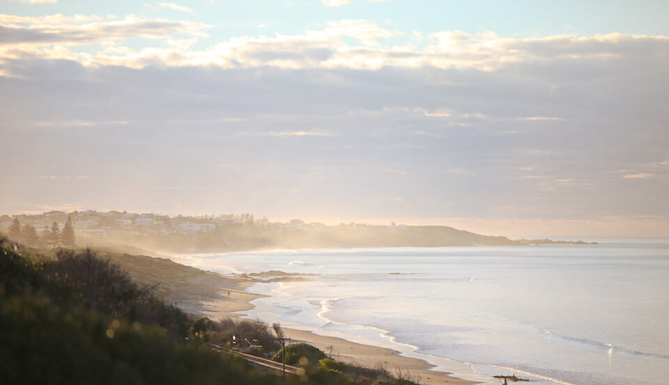 Beach at sunrise