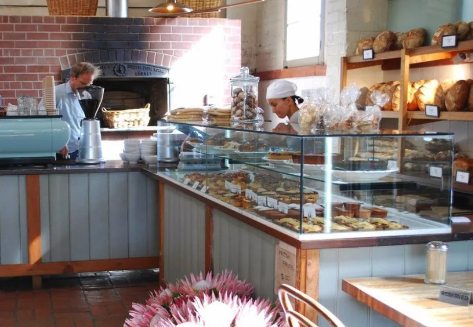 Bakery store from cabinet in Berry on South Coast
