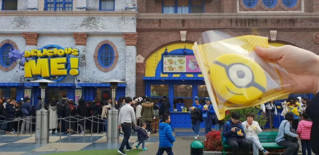 Minion Ice cream at Universal Studios Osaka Japan.