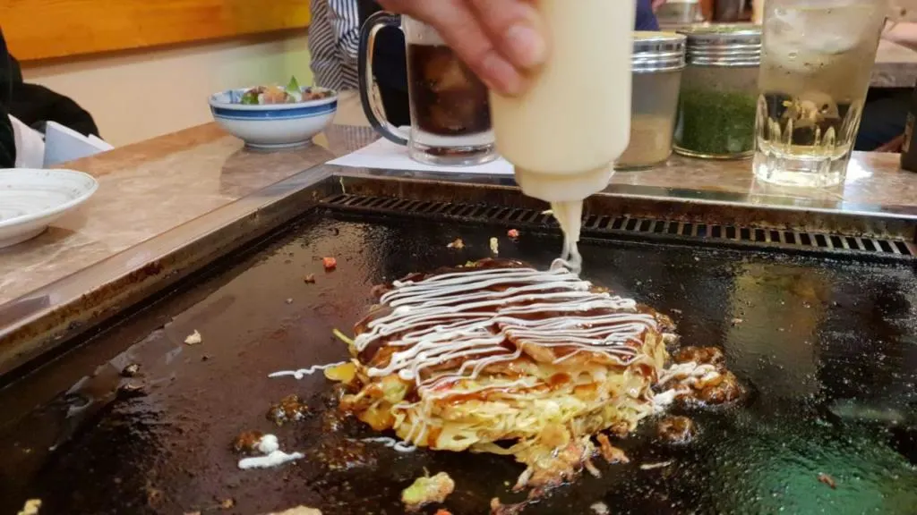 Okonomiyaki Japanese food in Japan
