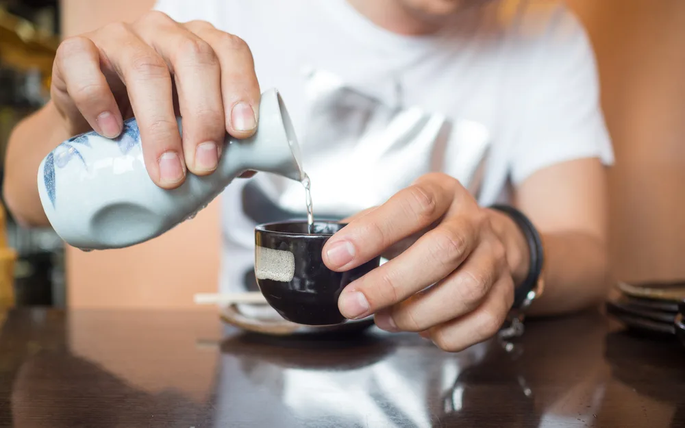 Sake Japanese food in Japan