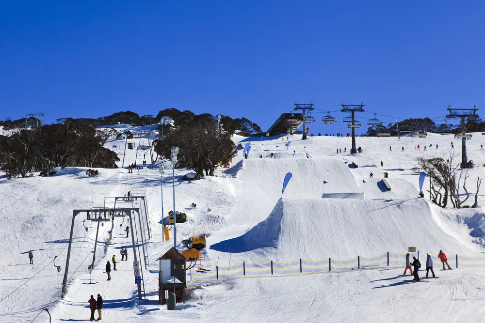 Perisher Ski Resort Snowy Mountains Australia
